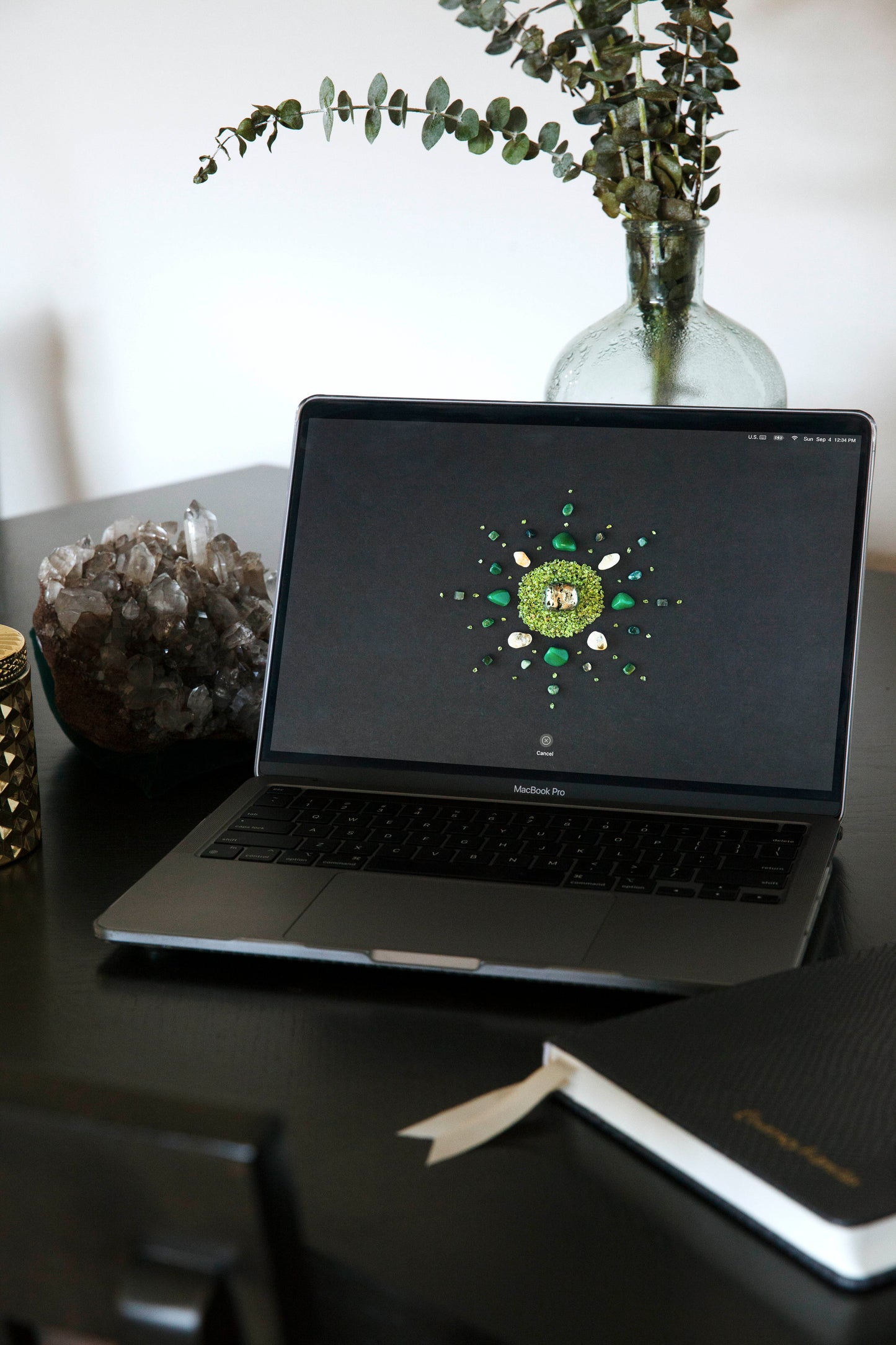 Peridot Crystal Grid Wallpaper